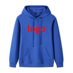 <b>Mens</b> Heavyweight 500gsm Cotton Pullover <b>Hoodies</b> Custom Embroidered Oversized Fleece for Autumn Wholesale - Product Image 1