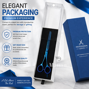 Tijeras de Entresacar Profesionales de 6.7 Pulgadas para Salón, Tijeras de Texturización de Cabello de Acero Inoxidable, Herramienta de Corte para Barbero, Suministro OEM - Product Image 6