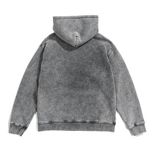 Dernier modèle de vente en gros de pulls à capuche délavés à l'acide pour hommes meilleure qualité à prix abordable pulls à capuche délavés à l'acide pour hommes manches longues - Product Image 3