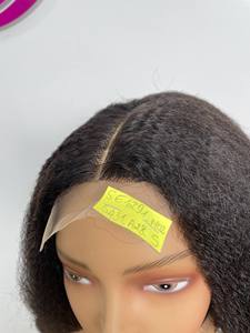 วิกผมตรงแบบมีลูกไม้ด้านหน้าแบบใสมีลูกไม้ด้านหน้าแบบไม่มีกาววิกผมคนบริสุทธิ์จากเวียดนาม - Product Image 2