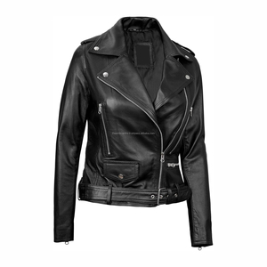 Tienda en línea Sialkot Pakistán Material de cuero de vaca de marca Tipo suave Chaqueta de cuero genuino para adultos de moda - Product Image 2