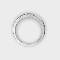 Bague solitaire en argent sterling 925 pour homme avec moissanite sertie à griffes – Bijou tendance pour mariage, fiançailles, anniversaire, cadeau