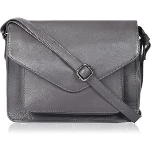 Sac à bandoulière pour femme en cuir de vache véritable, texture grainée, léger, sac à main quotidien - Product Image 4