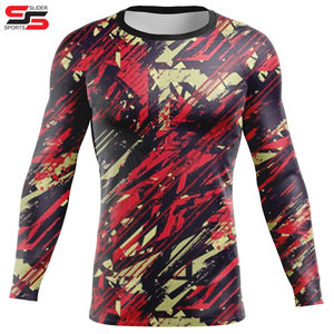 Rash Guard à manches longues imprimé logo personnalisé par sublimation fabriqué au Pakistan - Product Image 4