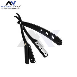 Navaja de Afeitar Profesional de Hoja Recta para Afeitado al Ras, Navaja Clásica Manual para Hombres con Mango Negro para Barberos - Product Image 6