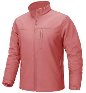 Chaqueta Softshell para correr personalizada para hombre, cortavientos impermeable con logotipo bordado, ropa larga para exteriores hecha en Pakistán - Product Image 1