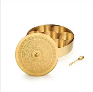 Boîte à épices en plastique faite à la main, Masala Dabba, boîte à condiments, fournisseur, qualité alimentaire, étanche, passe au lave-vaisselle - Product Image 1