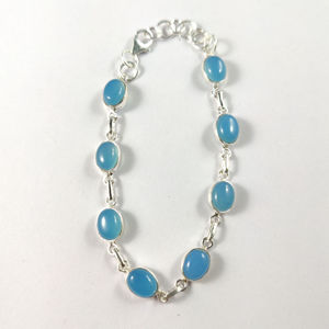 สร้อยข้อมือคริสตัล Aqua Chalcedony (10.0กรัม) - Product Image 1