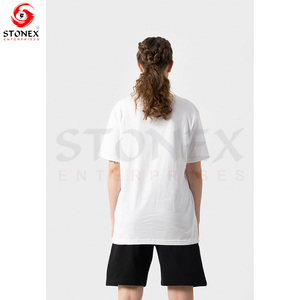 Venta al por mayor Unisex de alta calidad en blanco lavado a la piedra Hip Hop camiseta de gran tamaño 100% algodón lavado ácido camiseta personalizada Vintage camiseta - Product Image 4