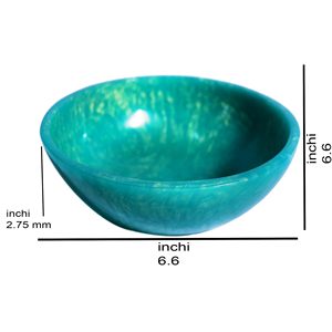 Tazón y Plato de Resina Pulida Hechos a Mano y Ecológicos, Aptos para Lavavajillas, Personalizables, Diseño Europeo Moderno, para Uso en Fiestas y en el Hogar - Product Image 3