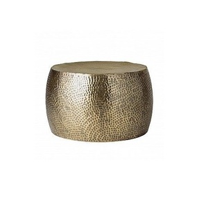2025 Diseño atractivo Mesa auxiliar martillada Hotel Diseñador decorativo Mesa de café de té Aluminio de la mejor calidad - Product Image 1