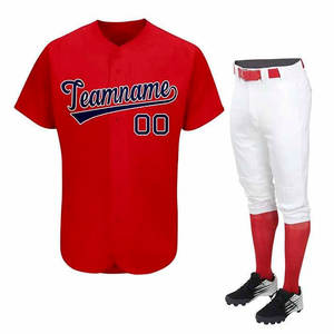 Venta caliente de alta calidad logotipo personalizado impresión peso ligero 2024 equipo deportes desgaste uniforme de béisbol en varios colores - Product Image 1