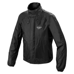 SPIDI H2OUT <b>Black</b> <b>Rain</b> <b>Jacket</b> with Waterproof Chest Feature - Product Image 1
