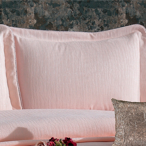 Guzide EVITA Classic 4-Piece Striped Salmon 100% Chenille Woven Anti-Dust Mite Anti Pull Washable King Size <b>Bedspread</b> <b>Set</b> Home - Product Image 3