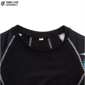 Vente en gros MMA Rash Guards Vêtements de compression pour hommes Sublimation personnalisée Séchage rapide Manches longues Surf Boating BJJ Rush Guard - Product Image 5