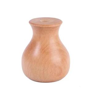 Vase en bois artisanal moderne à bas prix pour la décoration de la maison, les tables de bureau ou les arrangements floraux rustiques - Personnalisable - Product Image 6