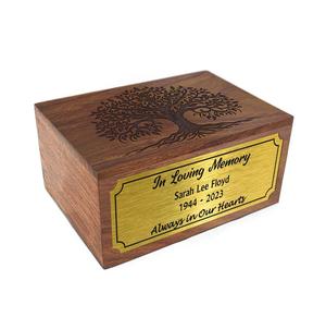 Handmade Personalized Wooden Cremation <b>Urn</b> for Dad <b>Pet</b> Memorial Keepsake Box Unique Funeral <b>Urn</b> - Product Image 4