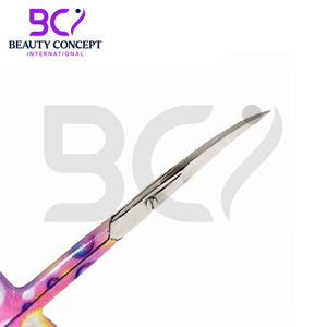 Instruments de beauté pour le soin des ongles avec logo personnalisé Ciseaux incurvés en acier inoxydable pour le salon-Manucure Pédicure avec pointe pointue - Product Image 6