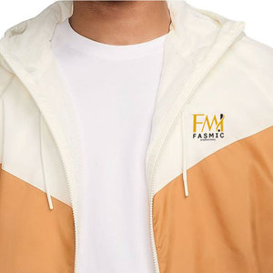 Veste coupe-vent élégante pour homme à manches longues, design personnalisé, logo sur le devant, imperméable, séchage rapide, doublure en polaire pour les activités de plein air - Product Image 6