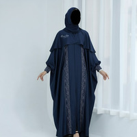 Hochwertige Maßgefertigte Großhandels-Modest-Kleidung: Atmungsaktiver Afrikanischer Sommer-Kaftan, Damen-Abaya, Lässige Erwachsenen-Lederkleidung mit Langen Ärmeln und Stickerei