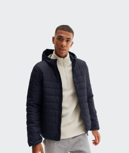 Veste polaire matelassée d'hiver pour hommes XL avec fermeture éclair Manteaux à bulles imperméables avec logo personnalisé OEM ODM Grande rue - Product Image 5