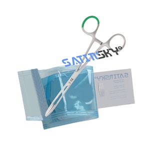 Pinzas de Maier Desechables con Trinquete, de Acero Inoxidable, Instrumento Quirúrgico Higiénico de Un Solo Uso, 15.5 cm, Empaquetado Estéril, Manual - Product Image 1