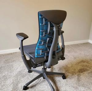 Chaise de jeu ergonomique originale Logitec-X Miller en plastique, dossier haut, revêtement en maille, base en acier, accoudoirs réglables, siège pivotant - Product Image 4