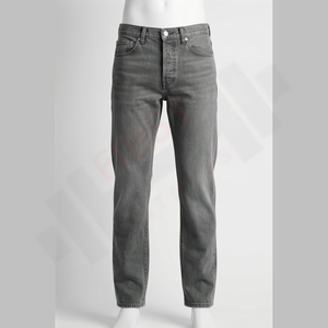Jeans en denim classique, coupe droite, lavés à l'hiver, solides et confortables, lavables pour un usage quotidien, fournisseur en gros - Product Image 1