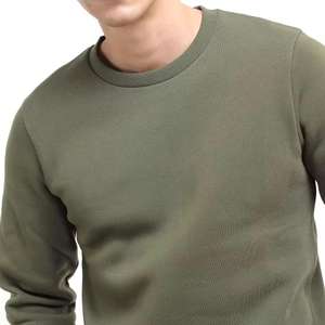 Sudadera de hombre con cuello redondo 2024 Diseño caliente OEM Sudadera lisa de lana hecha a medida para hombre con manga larga - Product Image 6