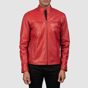 Nueva chaqueta de cuero de último diseño de moda y logotipo personalizado al por mayor chaqueta de cuero de motocicleta para hombres envío DDP - Product Image 3