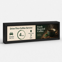 Écran LCD publicitaire étiré Android 2000 Nits RK3566 pour affichage extérieur sur comptoir de bar et menu de boissons