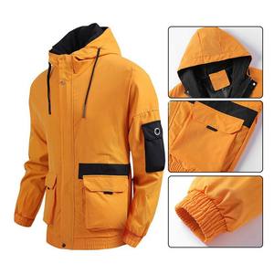 Chaqueta cortavientos de lona ligera para hombre de calidad superior con colores contrastantes último estilo para la temporada de invierno - Product Image 4