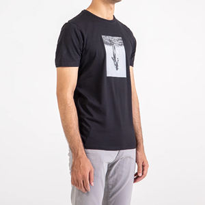 T-shirt en coton pour homme, exportateur OEM |   T-shirt uni personnalisé 2026, streetwear, 100% coton, faible MOQ, livraison rapide, vente en gros à bas prix - Product Image 2