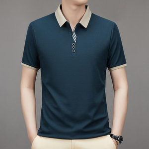 Polos informales de verano para hombre, nueva moda, camiseta de manga corta de lujo transpirable, Polos para hombre, camisetas de alta calidad, ropa para hombre - Product Image 2