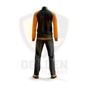 Golden Players Survêtements à la mode pour hommes avec logo personnalisé Noir/Orange 100% Tenue de sport d'hiver de haute qualité - Product Image 5