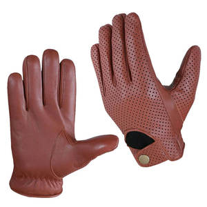 Sheepskin Leather <b>Gloves</b> Wholesale Premium Fashion Black <b>Touch</b> <b>Screen</b> Winter Cycling Driving Dressing <b>Gloves</b> - Product Image 1