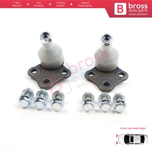 BSP1275-1 ชุดข้อต่อลูกหมากกันโคลงล่างด้านหน้า 2 ชิ้น สำหรับ Duster MK1 HS ปี 2010-2018 รุ่น 401602308R - Product Image 3