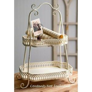 Modern Metal <b>Serving</b> <b>Tray</b> with Stand for Easy Storage with <b>Black</b> Metal Stand at Very Affordable Price - Product Image 6