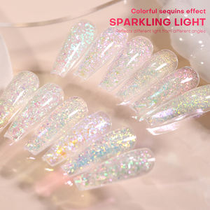 Kit de gel poly pour ongles, 50 ml, paillettes françaises, marque privée, sans TPO, extension <span class=keywords><strong>semi</strong></span>-permanente, construction UV - Product Image 4