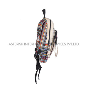 Himalayan Wholesale Boho <b>Hippie</b> Hemp Handbag Backpack Vintage Style Waterproof and Durable Cotton for Camping & Travelling - Product Image 3