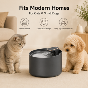 Fontanella d'Acqua Automatica <span class=keywords><strong>per</strong></span> Animali Domestici in Acciaio Inox 304 con Acqua Corrente <span class=keywords><strong>per</strong></span> Gatti e Cani - Product Image 5