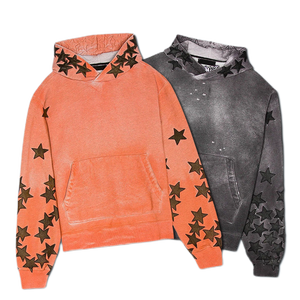 Nuevo Suéter de Hombre de Alta Calidad, Grueso, 350 Gramos, Invernal, 100% Algodón, Cuello Redondo, con Bolsillo, Lavado Ácido, Estilo Urbano Vintage - Product Image 1
