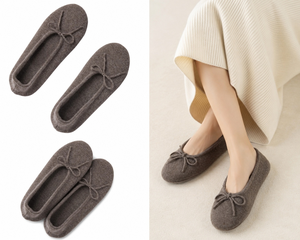 Chaussons en cachemire tricotés de Mongolie intérieure, doux, luxueux et chauds, pour la maison, vente en gros - Product Image 3