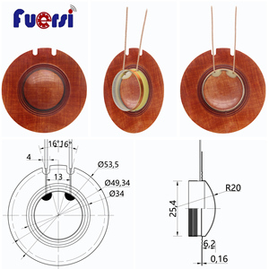 Bobina de voz de 1 pulgada de 25,4mm, Tweeter de diafragma fenólico, reparación electroacústica, reemplazo para piezas de unidad de controlador de compresión de bocina - Product Image 5