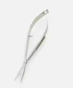 Micro tijera, instrumentos oftálmicos para ojos, Micro tijeras de resorte para recortador de pestañas profesional, tijeras de resorte de 10cm - Product Image 6