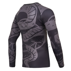 Conceptions de sublimation personnalisées Rash Guard ventes entières pas cher haute qualité BJJ et MMA Rash Guard Jiu Jitsu Rash Guard - Product Image 6