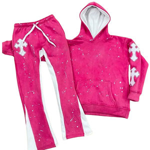 Nouvelle arrivée à la mode Survêtements imprimés bouffants Survêtements imprimés avec logo personnalisé Survêtements imprimés bouffants de marque privée - Product Image 3