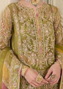 OEM Service Custom Size Heavy Handmade Embroidery Modern Lace Wedding Party Wear Gharara <b>Dress</b> Indian Pakistani Boutique Women - Product Image 5