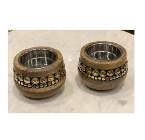 2026 Best Selling Arabic Eco-Friendly 100% Natural Mango <b>Wood</b> Bakhoor Incense <b>Burner</b> 2 Set Luxury Rose Scented Oud Diffuser - Product Image 3