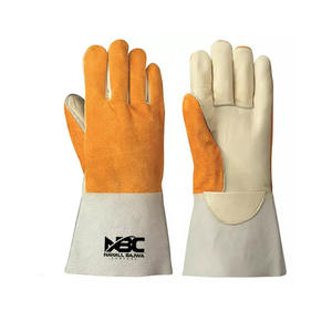 Gants de soudage Tig de haute qualité en peau de vache et en peau de chèvre avec gants de protection antidérapants résistants à la chaleur et ignifuges à l'argon - Product Image 1